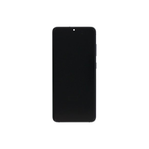 Sk�rm til Samsung Galaxy S20 G980F / S20 5G G981F med ramme Cosmic Gr� Service Pack formonteret