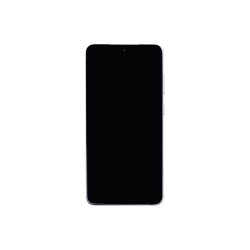 Sk�rm til Samsung Galaxy S21 FE G990B med ramme Hvid Soft-OLED