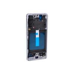 Sk�rm til Samsung Galaxy S21 FE G990B med ramme Hvid Soft-OLED