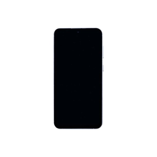 Sk�rm til Samsung Galaxy S23 FE S711B med ramme S�lv Soft-OLED 120Hz