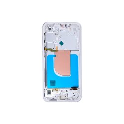 Sk�rm til Samsung Galaxy S23 FE S711B med ramme S�lv Soft-OLED 120Hz