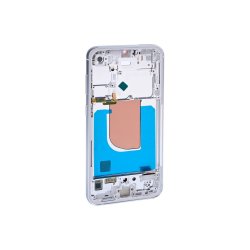 Sk�rm til Samsung Galaxy S23 FE S711B med ramme S�lv Soft-OLED 120Hz