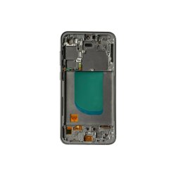 Sk�rm til Samsung Galaxy S23 FE S711B med ramme Graphite Soft-OLED 120Hz