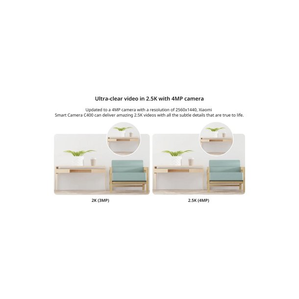 Xiaomi C400 smartkamera 2.5K Clarity