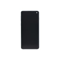 Sk�rm til Samsung Galaxy S10 G973F med ramme Bl� Service Pack