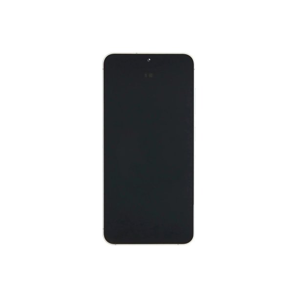 Sk�rm til Samsung Galaxy S24 S921B med ramme Marble Gr� Service Pack formonteret