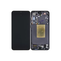 Sk�rm til Samsung Galaxy S24 Plus S926B med ramme Onyx Sort Service Pack formonteret