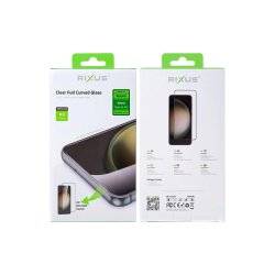 Rixus sk�rmbeskyttelse til Xiaomi Redmi Note 14 4G H�rdet glas Clear HD Full Cover Curved Edge