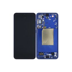 Sk�rm til Samsung Galaxy S25 Plus S936B med ramme Navy Service Pack