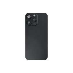 Bagglas til iPhone 15 Pro Max med NFC og forst�rret kameraramme Sort Titanium Pulled