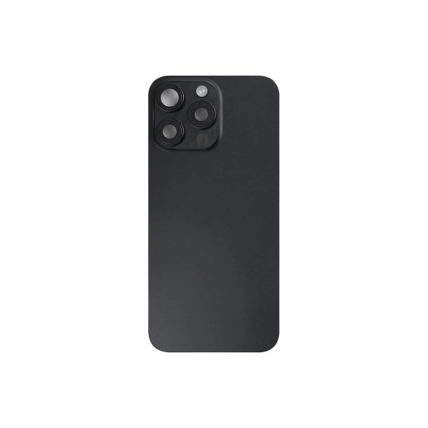 Bagglas til iPhone 15 Pro Max med NFC og forst�rret kameraramme Sort Titanium Pulled