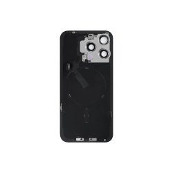Bagglas til iPhone 15 Pro Max med NFC og forst�rret kameraramme Sort Titanium Pulled