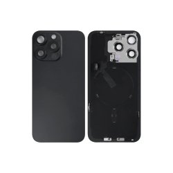 Bagglas til iPhone 15 Pro Max med NFC og forst�rret kameraramme Sort Titanium Pulled
