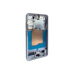 Sk�rm til Samsung Galaxy S25 S931B med ramme Icy Bl� Service Pack formonteret