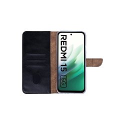 Rixus Flipcover til Xiaomi Redmi 15 5G Sort