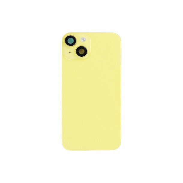 Bagglas til iPhone 14 med NFC , Enlarge Camera Frame Yellow Kompatibel