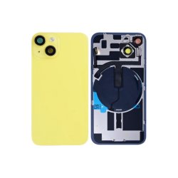 Bagglas til iPhone 14 med NFC , Enlarge Camera Frame Yellow Kompatibel