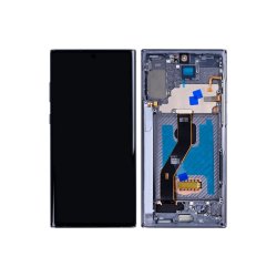 Sk�rm til Samsung Galaxy Note 10 Plus N975F med ramme Aura Glow Soft-OLED 60Hz