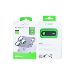 Rixus Ultra Clear kamerabeskyttelse til iPhone 17 Air Space Sort