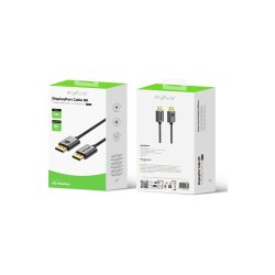 Rixus RXDP15 DisplayPort-kabel 8K 5m Space Gr�