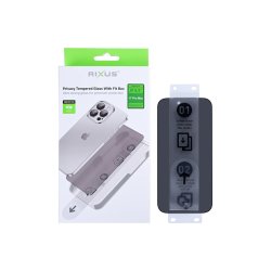 Rixus sk�rmbeskyttelse til iPhone 17 Pro Max H�rdet glas Privatlivsfilter med Fit Box