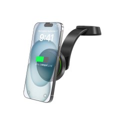 Rixus RXWC24 Ice Cooling med Wireless Charging Car Mount 25W Sort