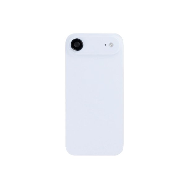 Bagglas til iPhone 17 Air med NFC og forst�rret kameraramme Cloud Hvid Pulled