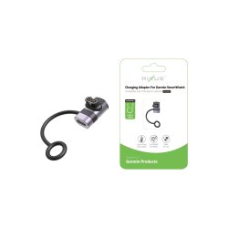 Rixus RXGM01 opladningsadapter til Garmin Smartwatch Sort