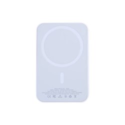 Til iPhone 12, 13, 14, 15, 16, 17 serien Battery Pack Magnetic Charging 15W 10000mAh Hvid