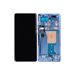 Sk�rm til Motorola Edge 40 Pro / Moto X40 med ramme Lunar Bl� OEM