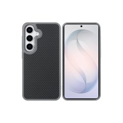 Rixus Mag Carbon Cover med MagSafe til Samsung Galaxy S26 Titanium Gr�