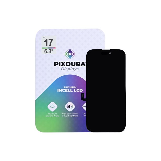 Sk�rm til iPhone 17 In-Cell Incell PIXDURA med aftagelig IC 120Hz
