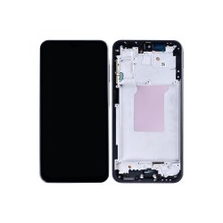 Sk�rm til Samsung Galaxy A26 A266B med ramme Sort Incell