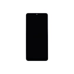 Sk�rm til Samsung Galaxy A31 A315F med ramme Prism Crush Sort Incell