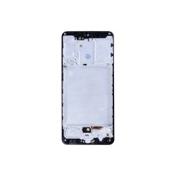 Sk�rm til Samsung Galaxy A31 A315F med ramme Prism Crush Sort Incell
