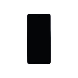 Sk�rm til Samsung Galaxy A71 4G A715F med ramme Prism Crush Sort Incell