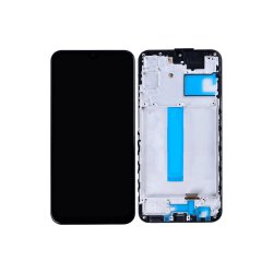 Sk�rm til Samsung Galaxy A24 4G A245F med ramme Sort Incell