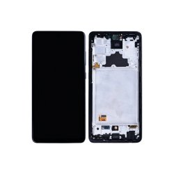 Sk�rm til Samsung Galaxy A72 4G A725F / A72 5G A726B med ramme Awesome Sort Incell