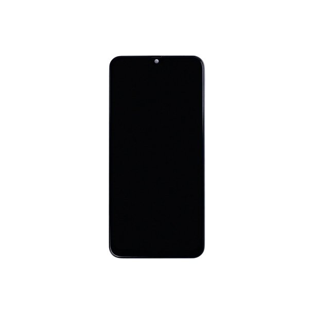 Sk�rm til Samsung Galaxy A50 A505F med ramme Sort Incell