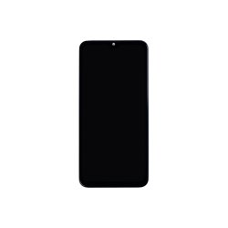 Sk�rm til Samsung Galaxy A30s A307F med ramme Prism Crush Sort Incell