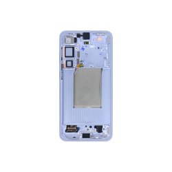 Sk�rm til Samsung Galaxy S25 Plus S936B med ramme Icy Bl� Service Pack formonteret