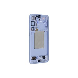 Sk�rm til Samsung Galaxy S25 Plus S936B med ramme Icy Bl� Service Pack formonteret