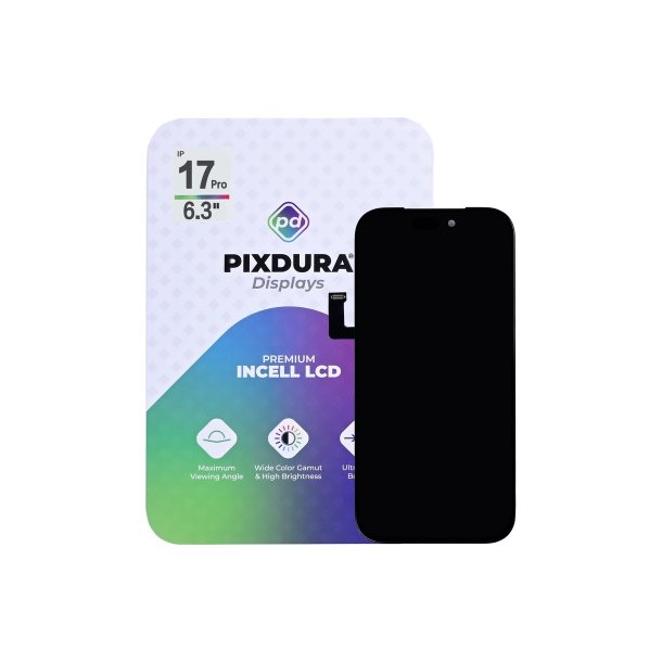 Sk�rm til iPhone 17 Pro In-Cell Incell PIXDURA med aftagelig IC 120Hz