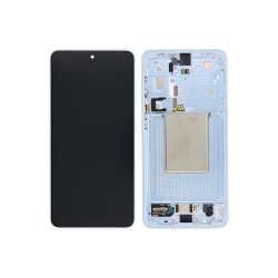 Sk�rm til Samsung Galaxy S26 S942B med ramme Sky Bl� Service Pack formonteret 120Hz