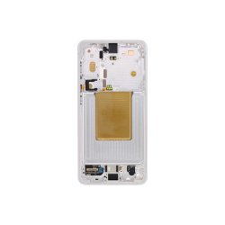 Sk�rm til Samsung Galaxy S26 S942B med ramme Hvid Service Pack formonteret 120Hz