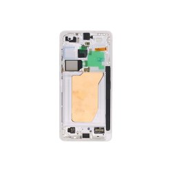 Sk�rm til Samsung Galaxy S26 Ultra S948B med ramme Hvid Service Pack formonteret 120Hz