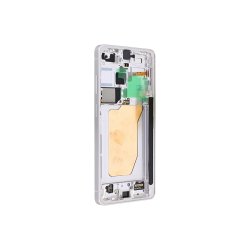 Sk�rm til Samsung Galaxy S26 Ultra S948B med ramme Hvid Service Pack formonteret 120Hz