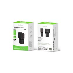 Rixus RXTA01 World Travel Charger 45W Sort