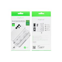 Rixus sk�rmbeskyttelse til Samsung Galaxy S24 S921B / Samsung Galaxy S25 S931B H�rdet glas Ultra Line med Fit Box