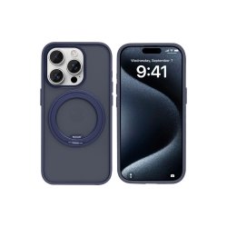 Rixus SnapGrip 360 Cover med MagSafe til iPhone 15 Pro Bl�